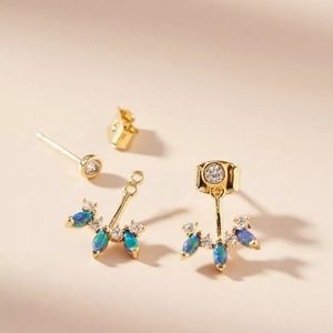 Anthropologie Trina Front Back Earrings